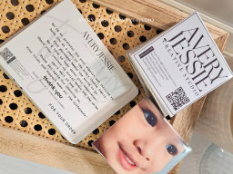 Beautiful thank you card with unique design and message.