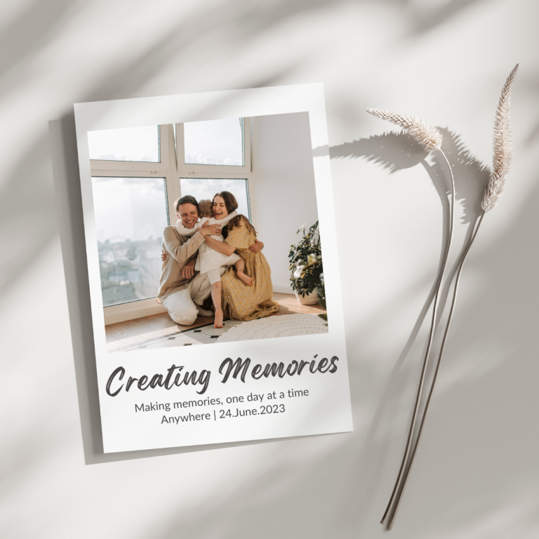 Personalized custom storyframe photo magnets, showcasing cherished moments in a creative, framed design.